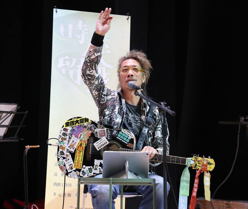 Taiwanese veteran singer-songwriter Chu Yueh-hsin. CNA photo Aug. 31, 2025