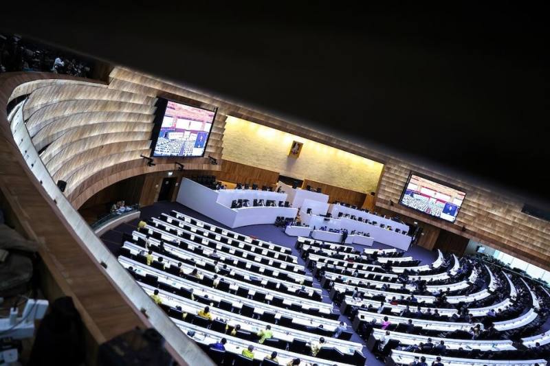 圖為泰國國會。（路透社）