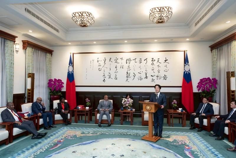 President Lai delivers remarks.