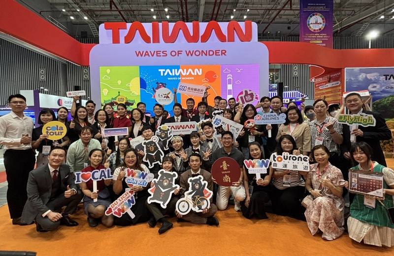 胡志明市ITE國際旅展4日至6日於西貢會展中心舉行，台灣館集結台灣35個單位、73名旅遊業者參與，吸引許多越南與國際觀光業者洽詢。