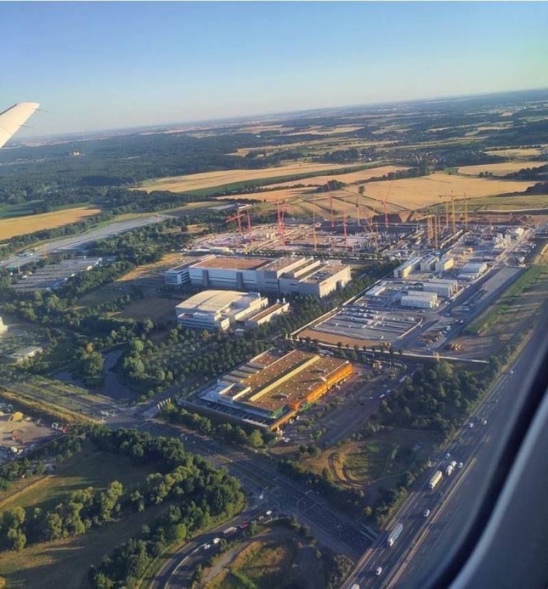 ESMC building site in Dresden. Image taken from the X account of Frank Bösenberg, managing director of Silicon Saxony