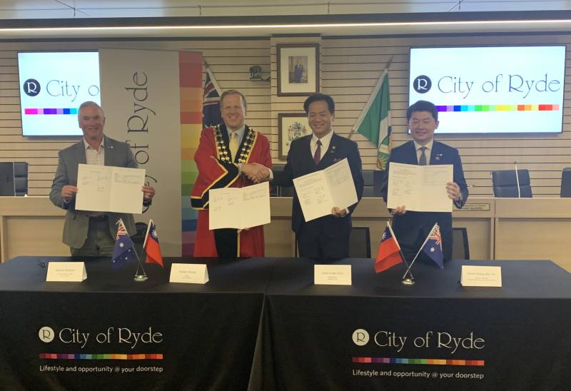 新竹市與新南威爾斯州萊德市（City of Ryde）簽署市政合作MOU