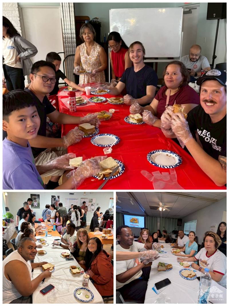 TCML學生對臺式三明治讚嘆不已