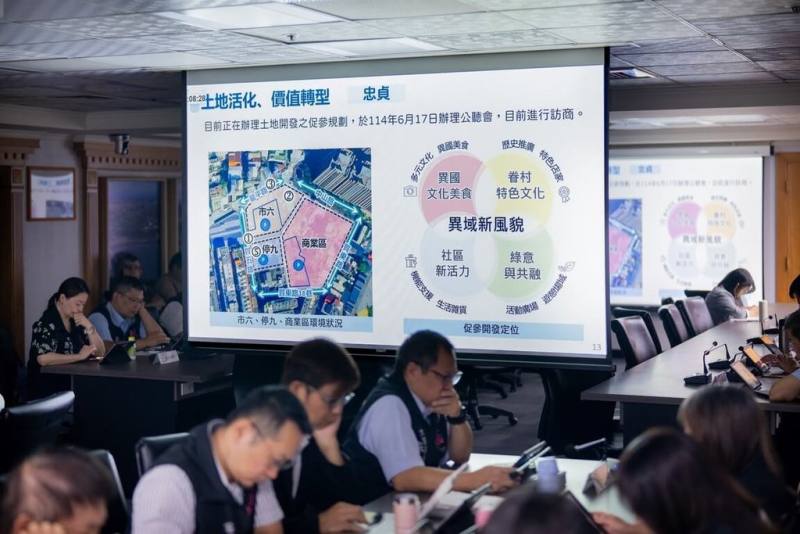 桃園市長張善政10日主持市政會議指出，目前桃園共有39處公有市場用地，其中25處已開闢，尚有14處未開闢；市府將全面檢討其最佳利用方式，依地方需求與城市發展方向評估導入其他功能，確保土地效益最大化。（市府提供）