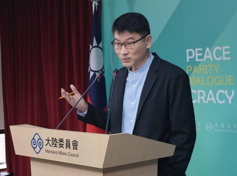 陸委會副主委兼發言人梁文傑（中央社檔案照片）