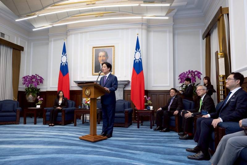 President Lai delivers remarks.