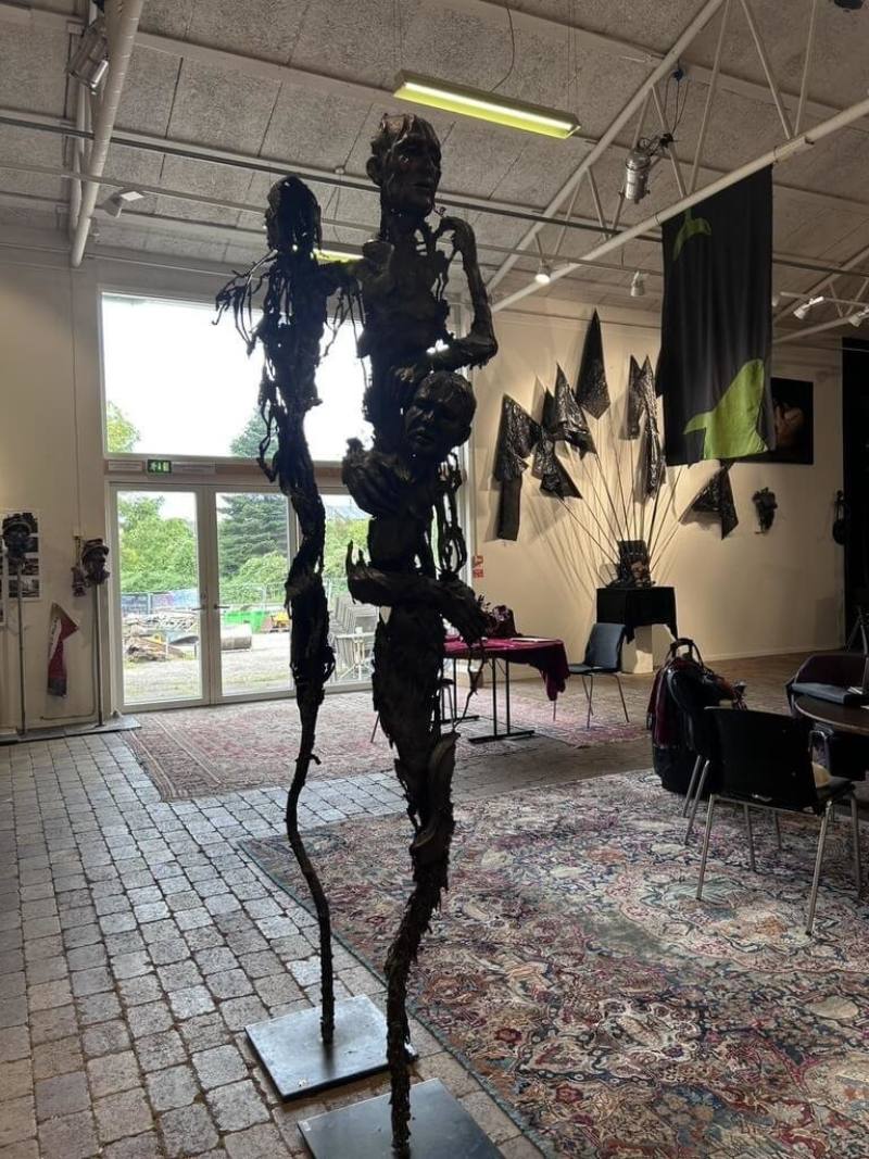 「IMAGINATION TAIWAN｜嚮望台灣」交流活動於9月3日至14日在丹麥奧登斯（Odense）舉行，透過藝術交流深化台灣與丹麥之間的文化並宣傳民主價值。圖為丹麥藝術家高志活（Jens Galschiøt）的創作「White Terror」（華人民主書院協會提供）