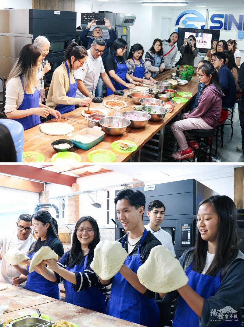 參與者親手體驗披薩製作