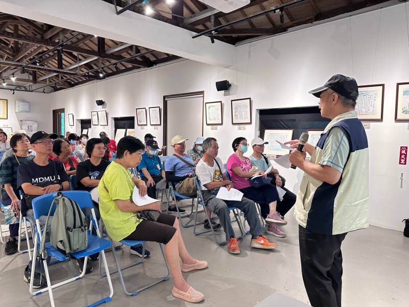 臺中巿新文化協會理事長陳彥斌專題講座，講述林正亨前輩受難事蹟。