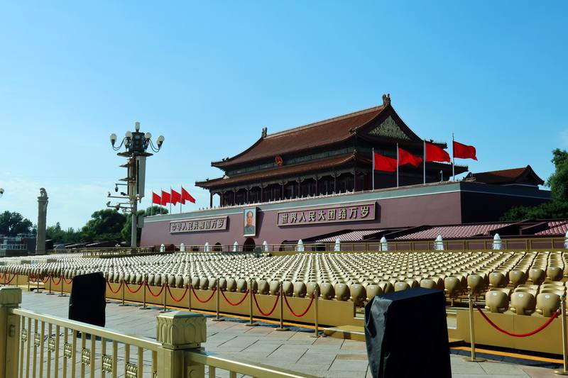 圖為北京天安門廣場。（中央社檔案照片）