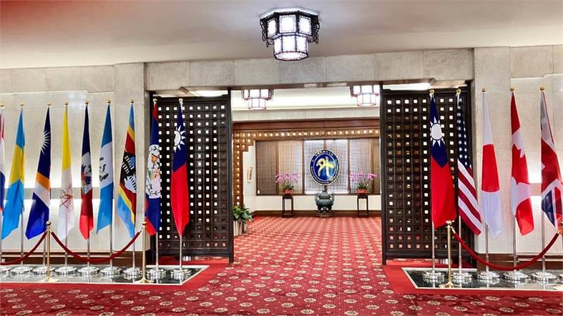 圖為外交部入口處