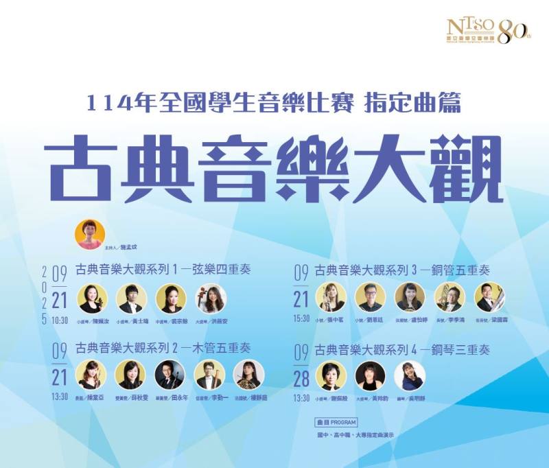 NTSO古典音樂大觀系列_場次總覽