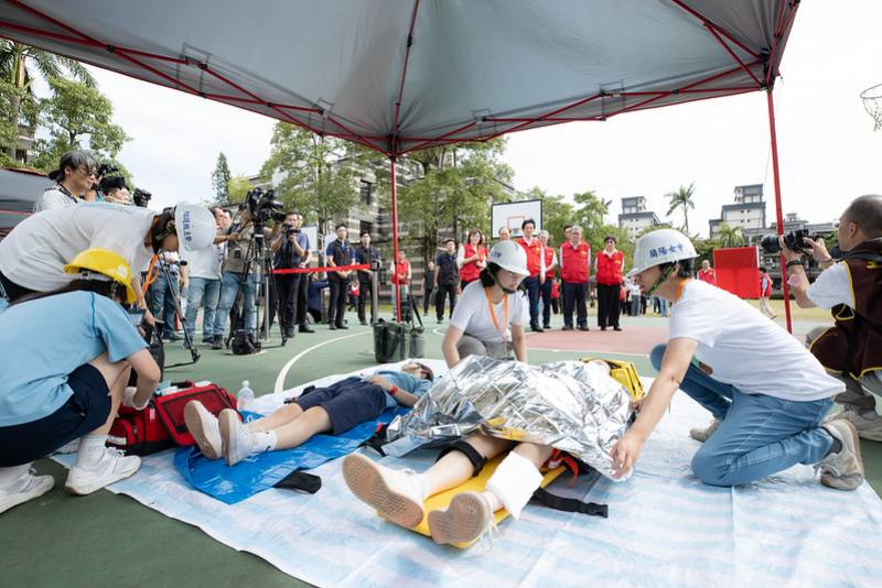 總統視導「114年國家防災日－各級學校及幼兒園地震避難掩護演練」