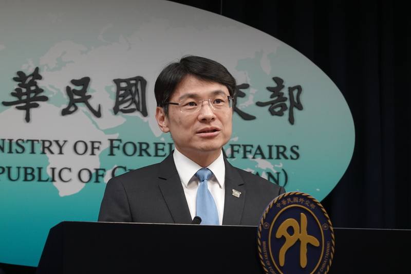 圖為外交部發言人蕭光偉。 （中央社檔案照片）