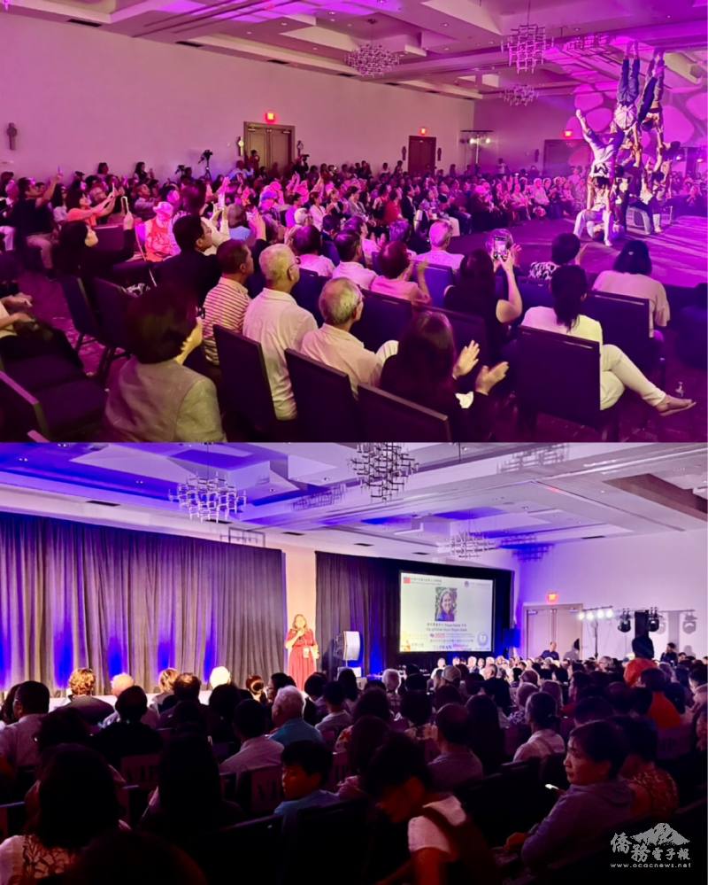 臺灣特技團精彩的表演 (上圖) 奧維多市市長Megan Sladek致詞 (下圖)