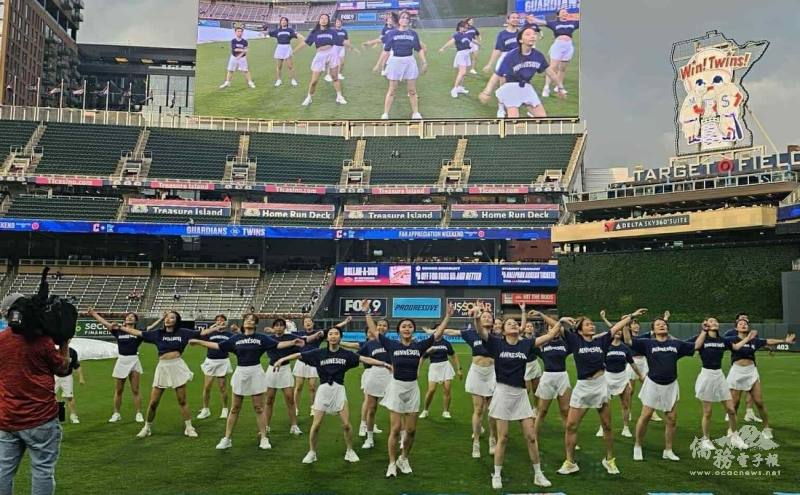 明州臺灣姐妹會由潘秀涵領銜，包括李佳宣、洪筠婷、陳若萱、黃佩瑄、曾鈺婷、詹雅吉、劉玥彤、黃惠玟、蔡孟儒、蔡綰嫻、李素毓等24位舞者組成啦啦隊開場