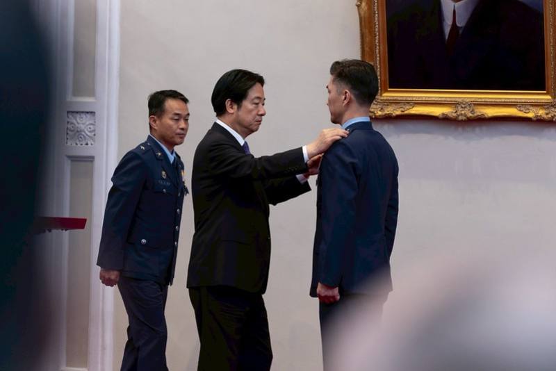 總統主持「中華民國114年10月份將官晉任授階典禮」