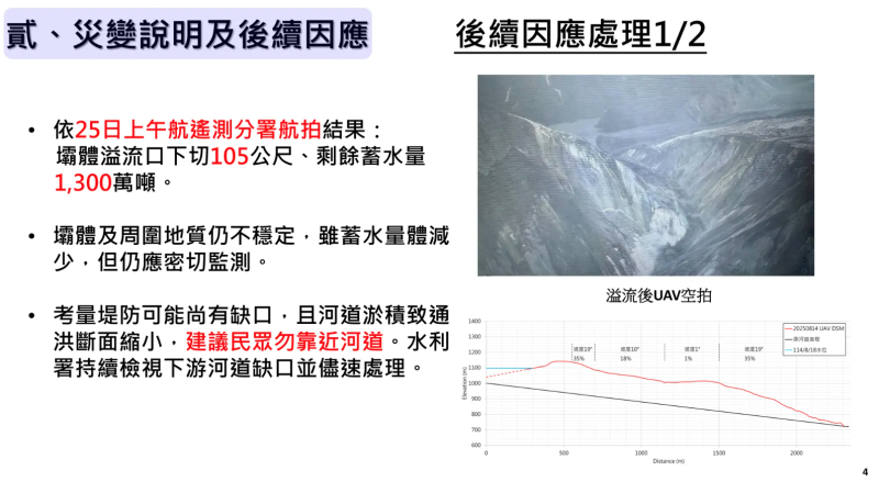 災變說明及後續因應