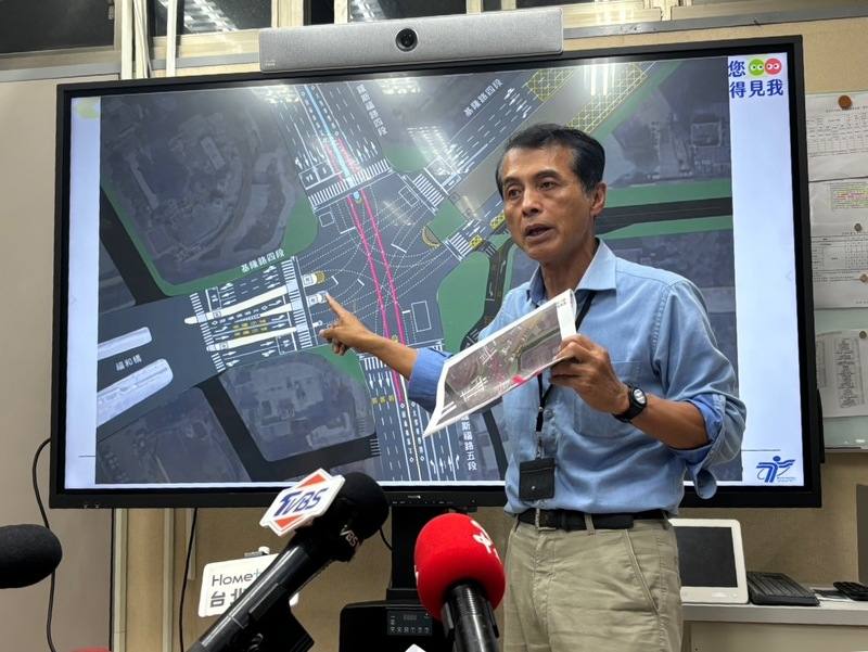 台北市交通局長謝銘鴻25日表示，羅斯福路與基隆路口交通安全改善工程將在29日上午6時完工，將圓環改為正交路口，提醒民眾注意路型調整