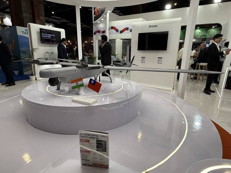 2025印度台灣形象展的主軸瞄準印度政府「在印度製造」（Make in India）相關計畫，而無人機（圖）更是台灣與印度合作的一大重點。