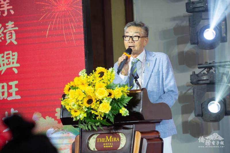 平陽臺灣商會會長陳英明致詞