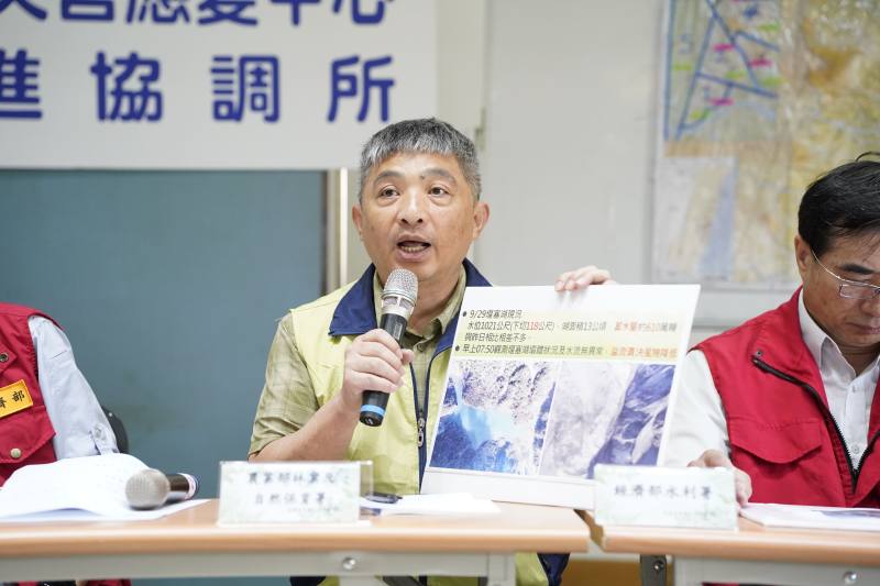 中央災害應變中心前進協調所29日召開第9次工作會報後記者會