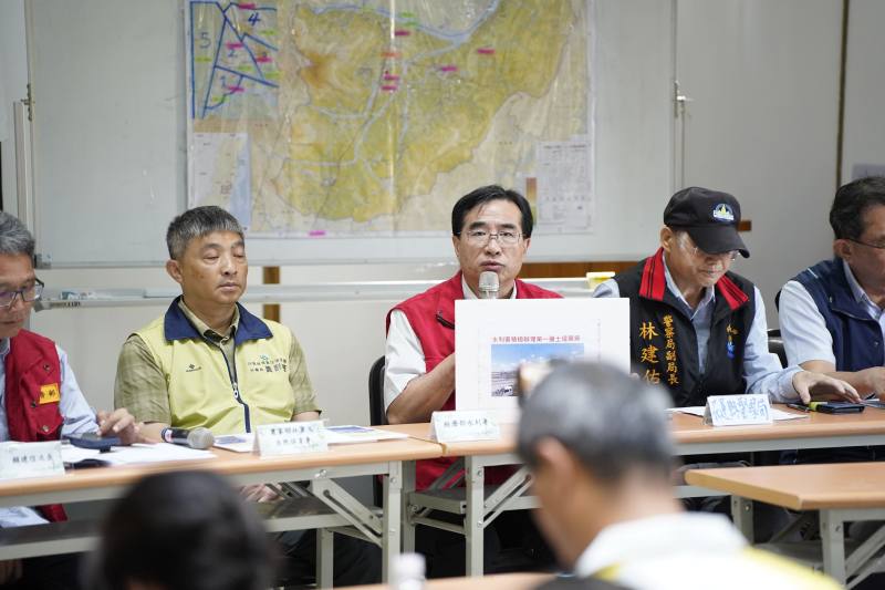 中央災害應變中心前進協調所29日召開第9次工作會報後記者會