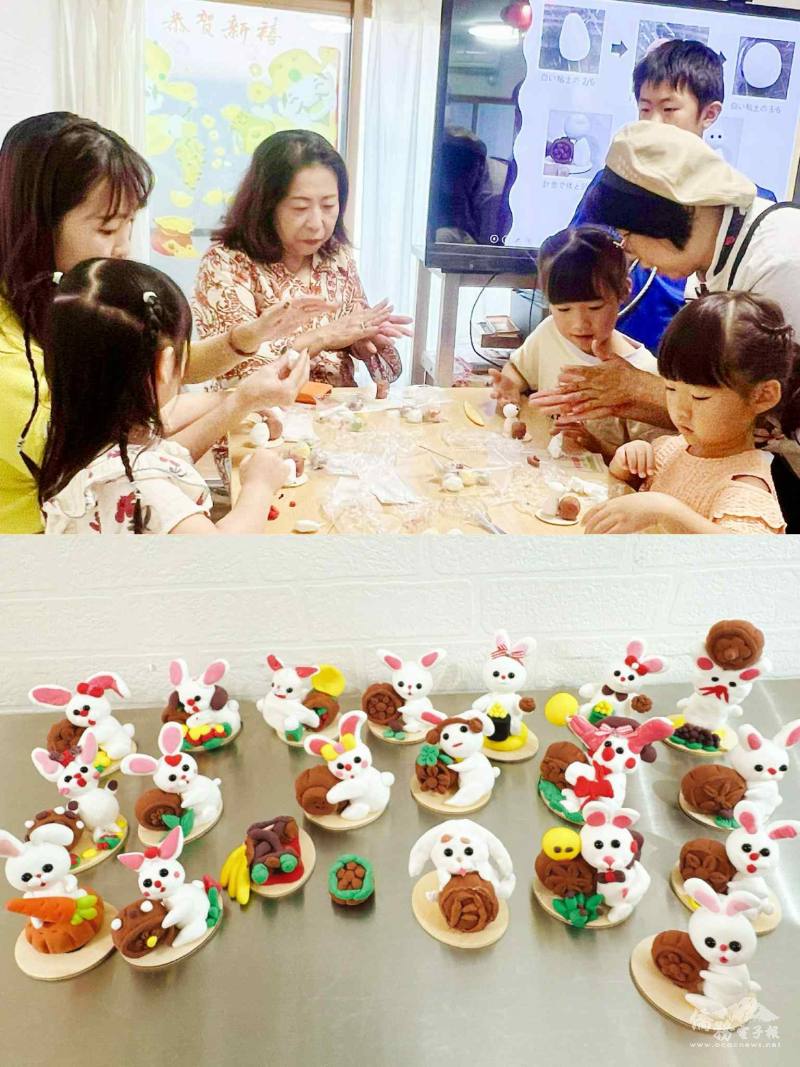 捏麵人作品紀念合影