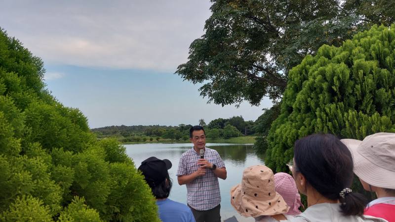 董森堡議員親自走讀解說古崗湖