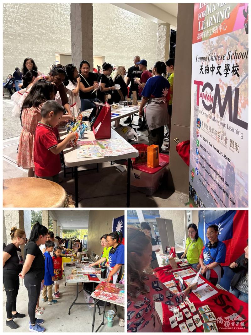 當地學子對臺灣文化充滿好奇且欣賞，擠滿攤位
