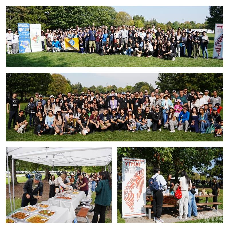 (圖一)梁毅鵬與僑青大合照
(圖二)藍柏青於下午抵活動現場和僑青大合照
(圖三及圖四) 金烤盃BBQ現場