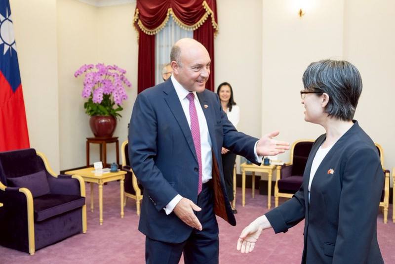 副總統接見「英國保守黨影子商貿大臣葛里菲斯訪問團」