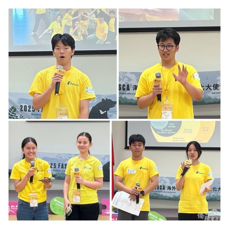 新生與回訓學員代表致詞，並由回訓學員串場主持