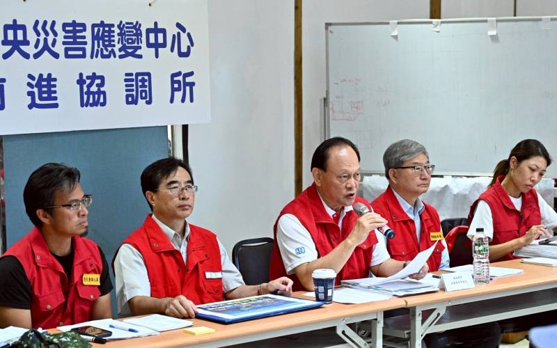 中央災害應變中心前進協調所召開第16次工作會報後記者會