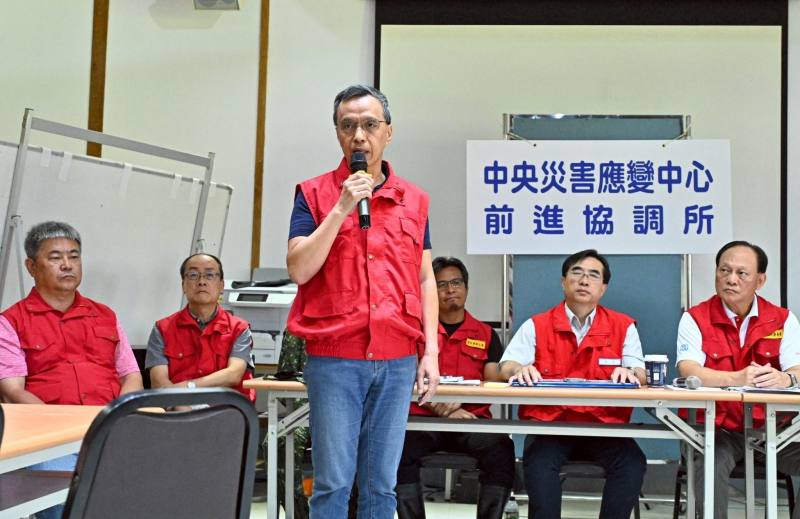 中央災害應變中心前進協調所召開第16次工作會報後記者會