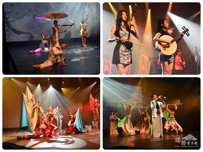 當代樂坊融合音樂、舞蹈展現臺灣傳統文化魅力的表演片段