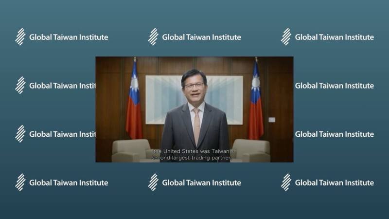 外交部長林佳龍以預錄影片方式在「全球台灣研究中心」（GTI） 2025年會上發表主題演講
