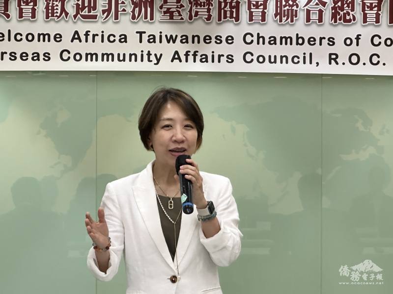 李姸慧希望非洲臺商經驗傳承共贏共榮