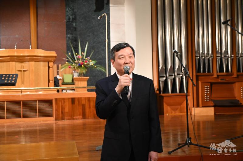 駐日本代表處大使李逸洋於音樂會中致詞