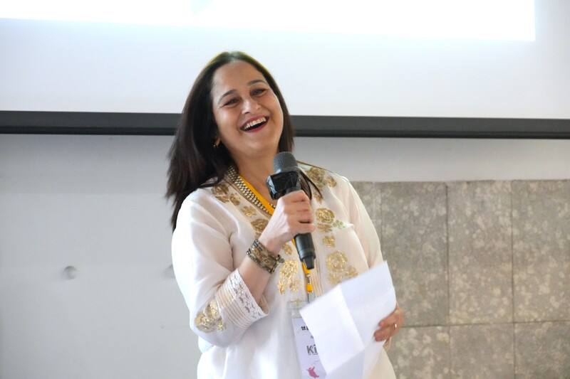 台灣童心創意行動協會（DFC台灣）3日在台北舉辦15週年特展，印度河濱學校校長塞西（Kiran Sethi）（圖）感謝台灣在15年前率先響應DFC，並肯定台灣教育的改變