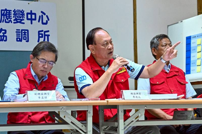 中央災害應變中心前進協調所第18次工作會報後記者會