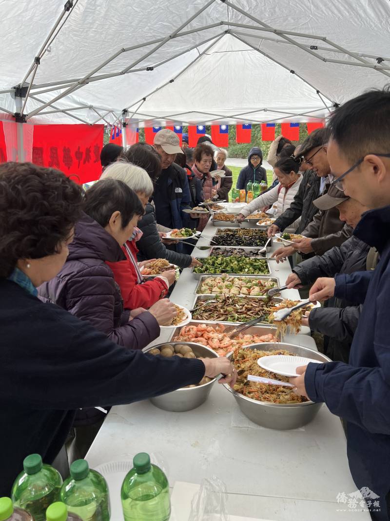主辦單位準備豐富臺灣美食