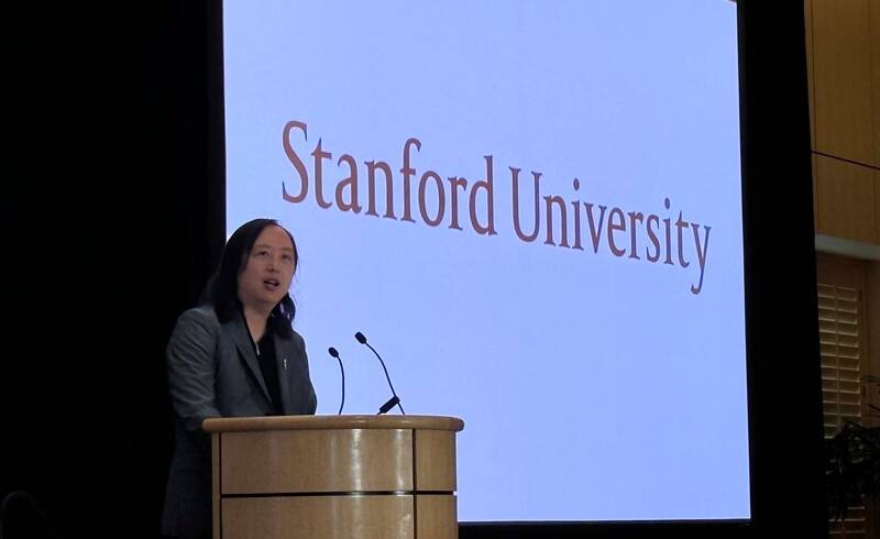 台灣無任所大使唐鳳3日受邀在史丹佛大學演講，勉勵學子創建可促進協作的AI系統