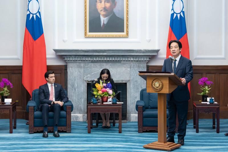 President Lai delivers remarks.