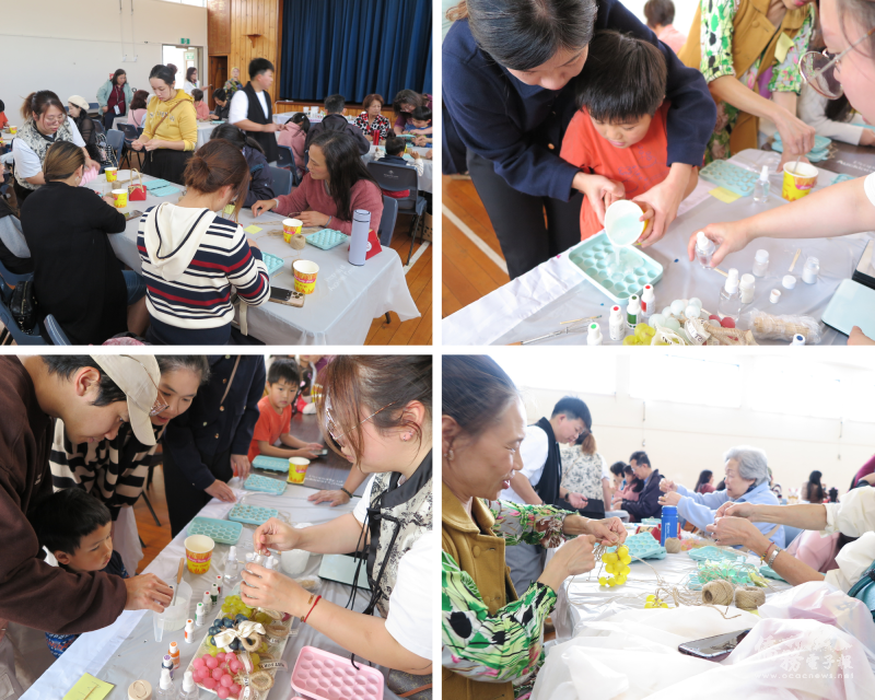 大家聚精會神從零開始學習製作手作葡萄香皂的做法