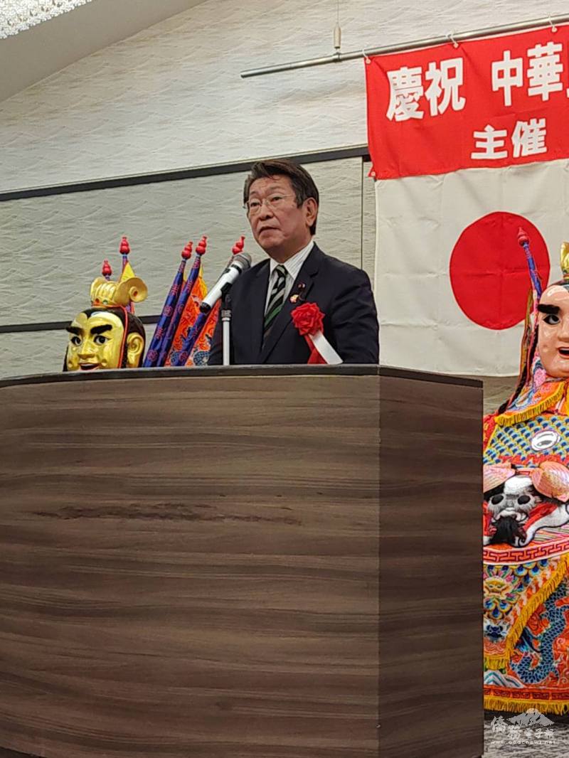 日臺友好議員連盟全國連合會會長藤田和秀致詞