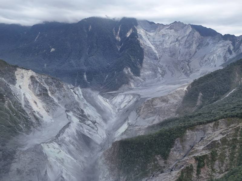 馬太鞍溪堰塞湖災後復原情形報告：堰塞湖目前觀測狀況