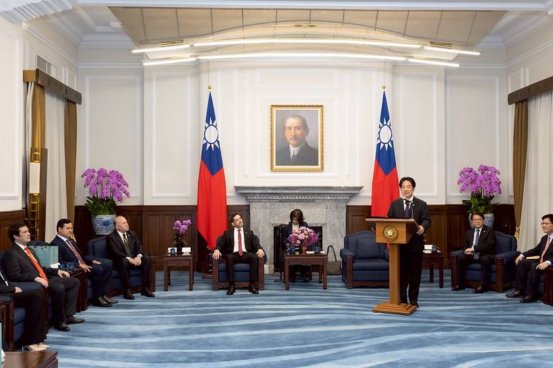 President Lai delivers remarks.