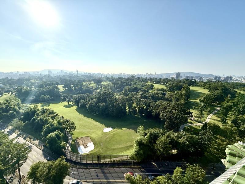An aerial view of Kaohsiung Green Park. CNA photo Oct. 9, 2025