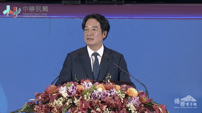 總統賴清德歡迎海內外各地僑胞與國人熱情參加國慶晚會